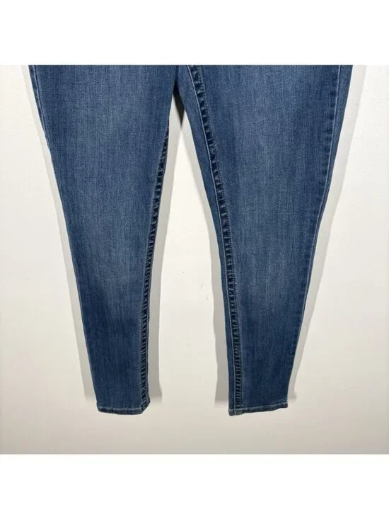Seven7 Women SZ 8 Alaska Blue Medium Wash Tummy Less High Rise Skinny Jeans NWT - Picture 3 of 14